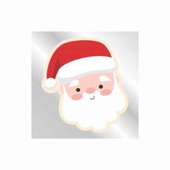 Etiqueta Adesiva Mascarada O Natal Chegou 7,5cmx7,5cm 1pç Multicor