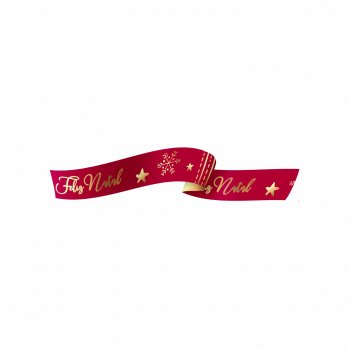 Fita Maxi Celebrar 16mmx50m Vermelho Cherry/Ouro