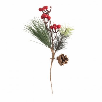Pick Amora Pinha 30cm BN052 Vermelho/Verde
