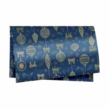 Poli Celebrar 49cmx69cm 50fls Azul Marinho/Ouro