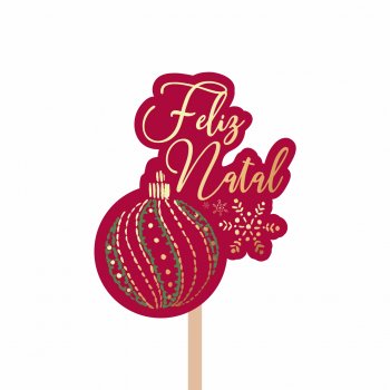 Pick MDF Celebrar 65mmx80mm 1pç Vermelho Cherry