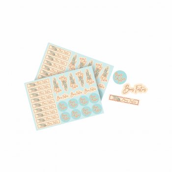 Cartela de Etiqueta Lumiar 21cmx14,8cm 50pçs Cristal