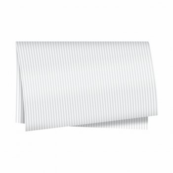 Poli 400 Acetinado Tipo Coreano Listras 58cmx58cm 20fls Branco
