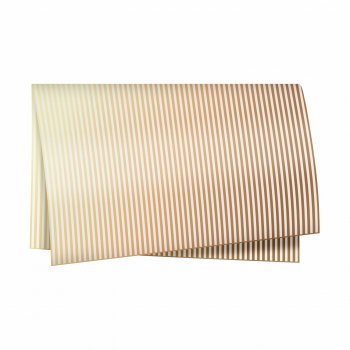 Poli 400 Acetinado Tipo Coreano Listras 58cmx58cm 20fls Ouro