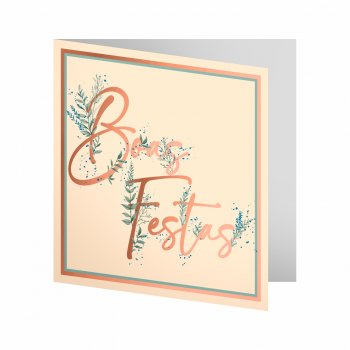 Cartão Lumiar c/ Hot Stamping 09cmx09cm 10pçs Barbante