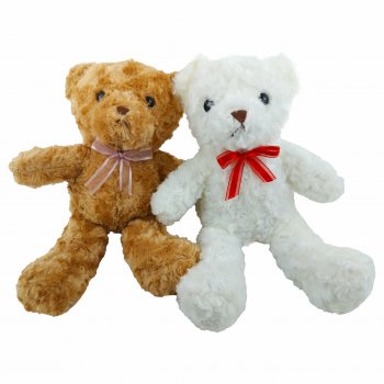 Decorativo Pelúcia Urso c/ Laço 38cm CH2457 Sortido