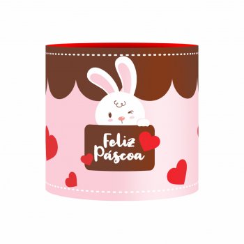 Cachepot Acrílico Chocolove Pote 11 Rosa/Marrom