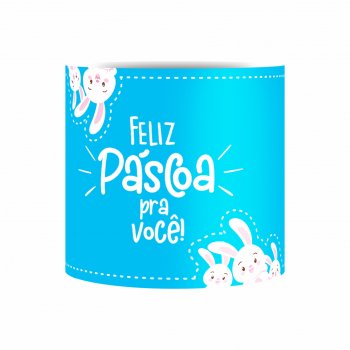 Cachepot Acrílico Abraço Do Coelinho Pote 11 Azul