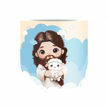 Cachepot Acrílico O Amor Vive Pote 11 Barbante/Azul