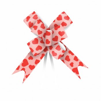 Laço Maxi Chocolove 24mmx50cm 10pc Rosa/Vermelho