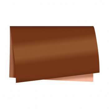 Poli Páscoa Metalizado Dupla Face 69cmx89cm 25fls Marrom/Bronze