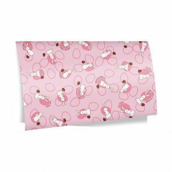 Poli Páscoa Perolado Carinho e Docinho 69cmx89cm 25fls Rosa