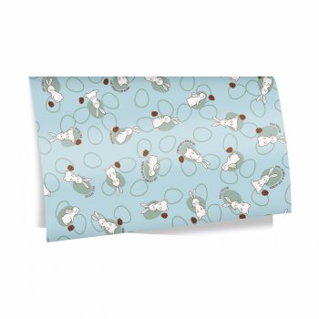 Poli Páscoa Perolado Carinho e Docinho 69cmx89cm 25fls Cristal