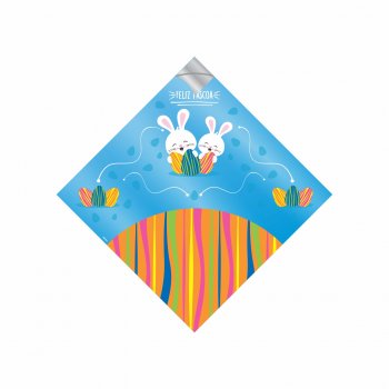 Saco p/ Ovo Pratik Metalizado Caça Aos Ovos 35cmx35cm 25fls Azul