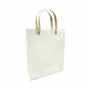 Sacola PVC com Alça 13cmx20cmx7cm 1pç Incolor