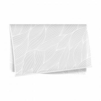 Poli 500 Acetinado Coreano Leaf 57cmx57cm 20fls Branco