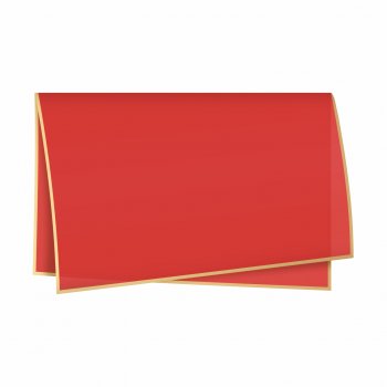 Poli 500 Acetinado Coreano Duo Classic 56cmx56cm 20fls Vermelho