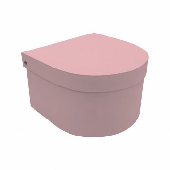 Caixa Rígida Luna 18,5cmx16,5cmx9cm 1pç Rosê