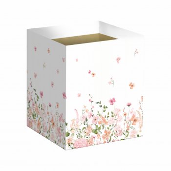 Cachepot Quadrado Blossom 14,5cmx14,5cmx15,5cm 10pc Branco