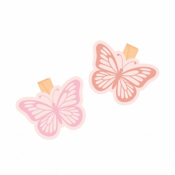 Decorativo Prendedor Blossom Pequeno 6pçs Coral/Rosa