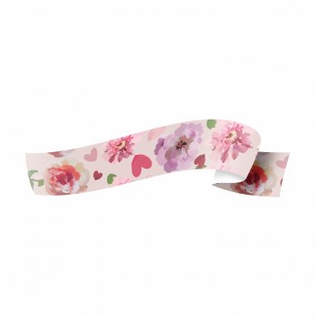 Fita Maxi Flores Com Amor 32mmx100m Rosa Pó