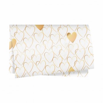 Poli Modern Love 49cmx69cm 50fls Incolor/Ouro