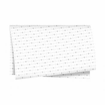 Poli Laise Coração 49cmx69cm 50fls Branco