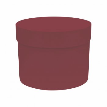 Caixa Rígida Redonda 19,5cmx15cm 1pç Merlot