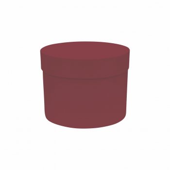 Caixa Rígida Redonda 15,5cmx12cm 1pç Merlot