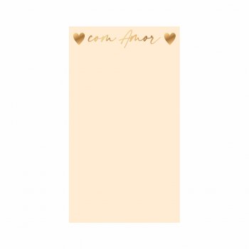 Folha p/ Bouquet Modern Love c/ Hot Stamping 46cmx26cm 6pçs Barbante/Ouro