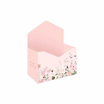 Mini Caixa  Envelope Blossom 10cmx5,5cmx7cm 6pç Coral Claro