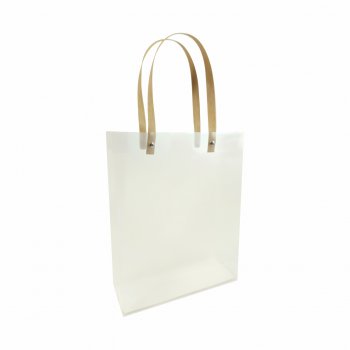 Sacola PVC com Alça 15cmx21cmx7cm 1pç Incolor
