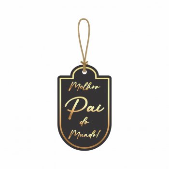 Pick MDF Melhor Pai 59mmx94mm 1pç Preto