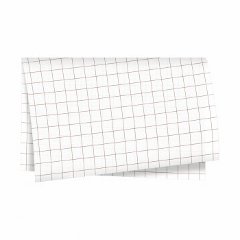 Poli 500 Acetinado Coreano Quadri 57cmx57cm 20fls Branco/Ouro