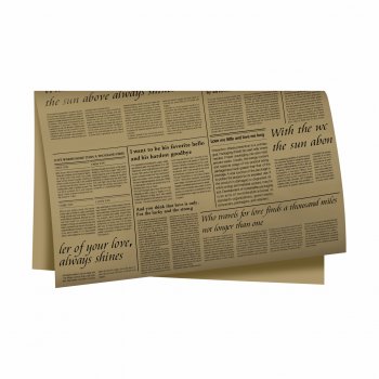 Poli 600 Coreano Dupla Face Jornal 57cmx57cm 20fls Kraft